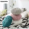 Creative home decoration hand-woven thick line pillow sofa cushion thick line pillow 201226
