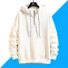 Mens Hoodies Hip Hop Moda Sokak Giyim Erkekler Pullover Sweatshirt Saf Renk Hoodies Sonbahar Üstleri Csual Ter Gömlek Polar Hoodies 201126