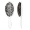 Poils de sanglier Paddle Brosse à cheveux Peigne de massage Anti-statique Démêlant Peigne à cheveux Soins du cuir chevelu Brosse de massage Barber Outils de coiffure 220510