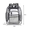 PVC Clear School Bags Şeffaf Sırt Çantası Dikenleri Kız Kişiselleştirilmiş Gören See-Through Stadyum Sırt Çantaları Boy Dom1234