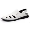 Sandals Men's Summer Genuine Leather Sports Hollow Out Casual Closed Toe Fisherman Outdoor Walking Driving Beach SandalsSandals