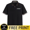 Cust Custom Polo Print Your Own Design Embroidered Shirt P o Casual Business Top 220712