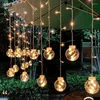 Strings LED LIVRAS DE CORTUNDA DE CURNA DE LED AMP interno à prova d'água; Decoração de jardim de fadas ao ar livre desejando uma corda de bola acendida