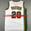 安いメンズビンテージグリーンホワイトレッド20グローブGary Payton Jersey 34 Ray Allen 40 Reign Man Shawn Kemp 11 Detlef SchrempfすべてステッチS-XXL