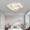 Taklampor Moderna LED -ljuskronor för sovrummet vardagsrumsstudie Hall Minimalistiska runda/fyrkantiga lampor Interiör Belysningsarmaturer
