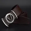 Belts Men Belt 1.5 Inch Wide Genuine Leather Letter Pattern Male Business Strap Ceinture Homme Cuir Luxe