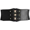 Belts Fashion Wide Elastic Waist Belt Ladies Retro Cinch Stretchy Stylish PU Leather Dress Shirt Waistband For WomenBelts