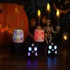 Decorazione per la decorazione del cranio illuminazione luci senza fiamma a led Scheletro Halloween Candela per feste a casa