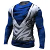 Herr t-shirts Summer Men's 3D Compression Shirt Bodybuilding Long Sleeve Anime Print T-shirt Cosplay Sweatshirt Warm Fitness Topsmen's