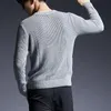 メンズセーターファッションブランドセーター男性プルオーバーソリッドカラースリムフィットジャンパーニットウェア厚い冬の韓国スタイルカジュアルカジュアルマンズオルガ22