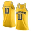 Xflsp College Custom Michigan Wolverines Stitched Basketball Jersey Charles Matthews Jor dan Poole Isaiah Livers Mike Smith Franz Wagner Hunter