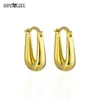 Hoop Huggie Fashion Classic Glossy Metal Temperament Earrings Geometric Oval Drop Earrings for Women Jewelry Gifthoop ODET22