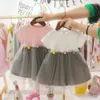 Cute Summer Baby Dress Toddler Kids Girl Patchwork Tulle Clothes Princess Party Birthday Costume Infant Clothing 220426