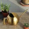 1L Stainless Steel Watering Pot Gardening Potted Small Can With Handle For Plants Flower Garden Tool 220813