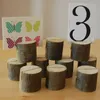 Party Decoration 10pcs Rustic Wooden Stump Place Card Holder Number Name Menu Table Stand Picture Po Clip Wedding SuppliesParty