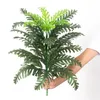 Kränze dekorative Blüten Kränze 90 cm Tropische Palme Große Kunstwerke Pflanzen gefälschte Monstera Seidenblätter Big Kokosnuss ohne Topf für