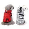 Modekleding voor kleine honden Winter warme puppy Hondenhonden jassen met hoed Hoodie hondenjack Chihuahua Yorkie katoen kleding 201102