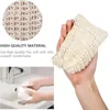 Natural cotton and linen soap Scrubbers bag bath products can rub foam net Exfoliating Mesh Foaming bag Clean Tools with LK004