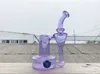 Pipa da fumo RBR, viola con marmo, narghilè dab rig, giunto da 14 mm dal design accattivante, benvenuto su ordinazione, concessioni sui prezzi