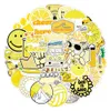 50st Lot VSCO Yellow Cartoon Sticker Pack för barnleksaker Bagage DIY Laptop bil dekaler anteckningsbok telefonfodral kylskåp vattentät