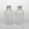 Kosmetisk förpackning 1oz 2oz 4oz plasthand sanitisatorgel små tomma plastpressflaskor med vändkapsel 30 ml 60 ml 100 ml 120 ml 250 ml
