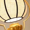 Lampy wiszące chińska restauracja herbahouse lantern sypialnia żyrandol lampa tkanina sztuka kreatywna el droplightpendant