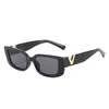 2022 Luxo V Óculos de Sol Homens Moda Retângulo Geléia Óculos com Hinges De Metal Retro Cat Eye Frame Óculos de Sol Mulheres UV400 Y220421