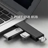 MINI ALUMINIUM 3 PORT USB 3.0 HUB 2.0 HUB USB Adapter Station Ultra Slim Portable Data Hub USB Splitter