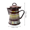 Jeden 0,8 l szkliwy garnek do kawy retro dekoracyjny Flowerpot Teapot Enomel Kawy Potwórcz