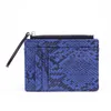 カードホルダー2023ファッションユニセックスバンクパッケージ女性ウォレットヘビパターンミニジッパー財布コインバッグ