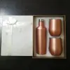 Gift Box 2*12oz Wine Tumblers 1*17oz 500ml Bottle Set 304 Stainless Steel Insulated Vacuum Sublimation Glass Cup Mugs