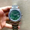 new version Unisex Watches 36mm Bamboo Leaf Literal Yellow Green Dial 126231 126234 Stainless Steel bracelet ETA2813 Movement Automatic Mens Ladies Wristwatches