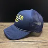 Stingy Brim Hats Graffiti Mesh Truck Driver Hat Casual Letter Baseball Cap for Both Men and Women