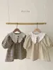 Neue Familie Passende Outfits Mutter Und Tochter Einteiliges Kleid Koreanischen Stil Familie Look Baumwolle Leinen Mama Und Ich Kleidung