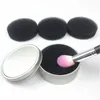 Pinceles de maquillaje Limpiador de brochas Removedor de esponja Color Off Maquillaje Limpieza Caja de metal Lavado de polvo Cosmético Kits de limpieza rápida Maquillaje