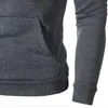 Herrtröjor tröjor män mode blixtlås lång ärm huva hoodie manlig casual hoody outwear hip hop streetwear solid pullover röd 220920