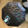 고품질 패션 우산 다기능 UV 보호 접이식 실외 여행 디자이너 인쇄 코팅 된 휴대용 선샤이드
