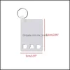 D￩corations de No￫l Festive Party Supplies Home Garden Sublimation Blank Keychain Pendant MDF Prince ￠ double face Cl￩ de transfert de chaleur Ch