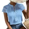 Blouses feminina camisas roupas vintage feminino de renda de renda de linho de linho de algodão solto harajuku o pescoço de gola traço blusas 4wome