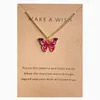Vente de collier pendentif papillon en alliage bohème, chaîne de clavicule, collier de cartes, set2368801