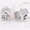 925 Popular Sterling Sier Charm Crown Pet Dog House DIY Beads Suitable for Primitive Bracelet Women's Jewelry Fashion Accessories