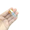 100 pcs 22x40mm 7ml Small Glass Bottles With Golden Screw Plastic Cap Transparent Spice Glass Vials