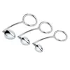 NXY Anal brinquedos masturbador masculina 3 bolas de tamanho escolha Metal Anal Hook Butt Plug Dilator Dilator Alluminum Lhely Sex Toy para homens Mulheres Jogo adulto 220510