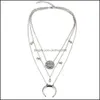 Hänge halsband hängsmycken smycken mode bohemia vintage kvinnor mti lager krage uttalande maxi halsband drop leverans 2021 xw3q0
