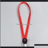 Keychains Fashion Accessories Drop Delivery 2021 Led Light Up Lanyard Key Chain Id Keys Holder 3 Modes Flashing Hanging Rope 7 Colors V5Lai