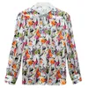 Women's Blouses Women's & Shirts Chinese Style Women Vintage Shirt Elegent Mandarin Collar Long Sleeve Floral Print Tops Female Natural