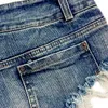 Summer 887＃ファッションセクシーな低腰ピアスの女性のジーンズショーツパンツ