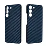 Genuine Blue Carbon Fiber Slim Cases for Samsung Galaxy S22 Ultra S22 Ultra-thin Togh Armor Cover