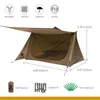 Tenda OneTigris de 3 temporadas BACKWOODS BUNGALOW Ultraleve abrigo estilo padeiro para bushcrafters sobreviventes acampamento caminhadas 22052730866