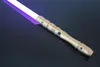 Silver Series RGB Lightsaber متعددة الألوان ألومنيوم سبائك قابلة لإعادة الشحن مع ضوء الصوت للبالغين والأطفال